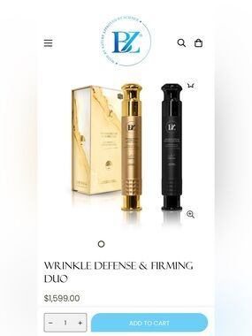 🥶Below Zero🥶Wrinkle Defense & Firming Duo-MSRP $1,599